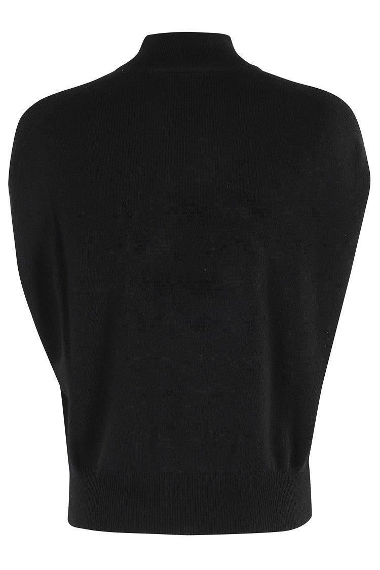 Semi Couture Black Wool And Cashmere Sweater