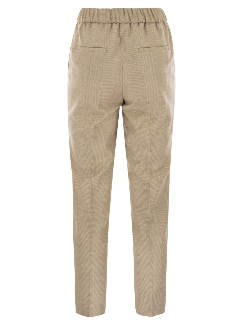 Peserico Stretch Virgin Wool Trousers