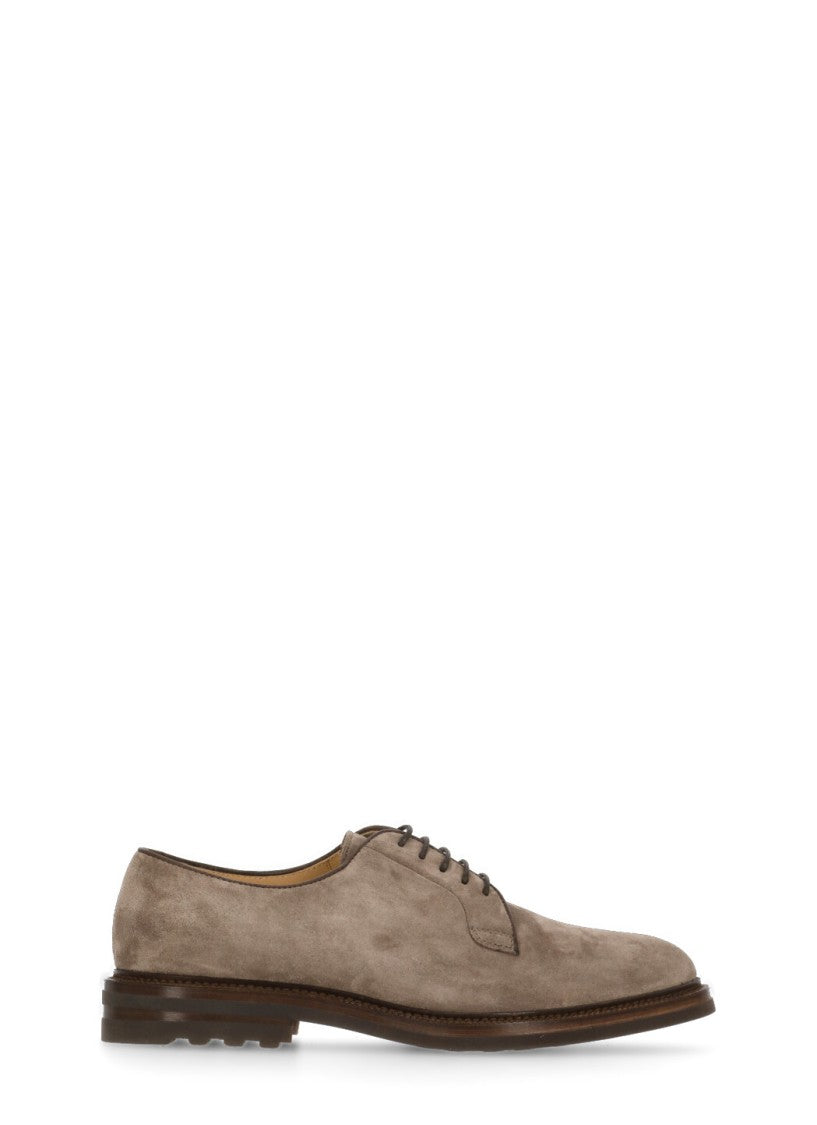Brunello Cucinelli Suede Leather Lace Up Shoes