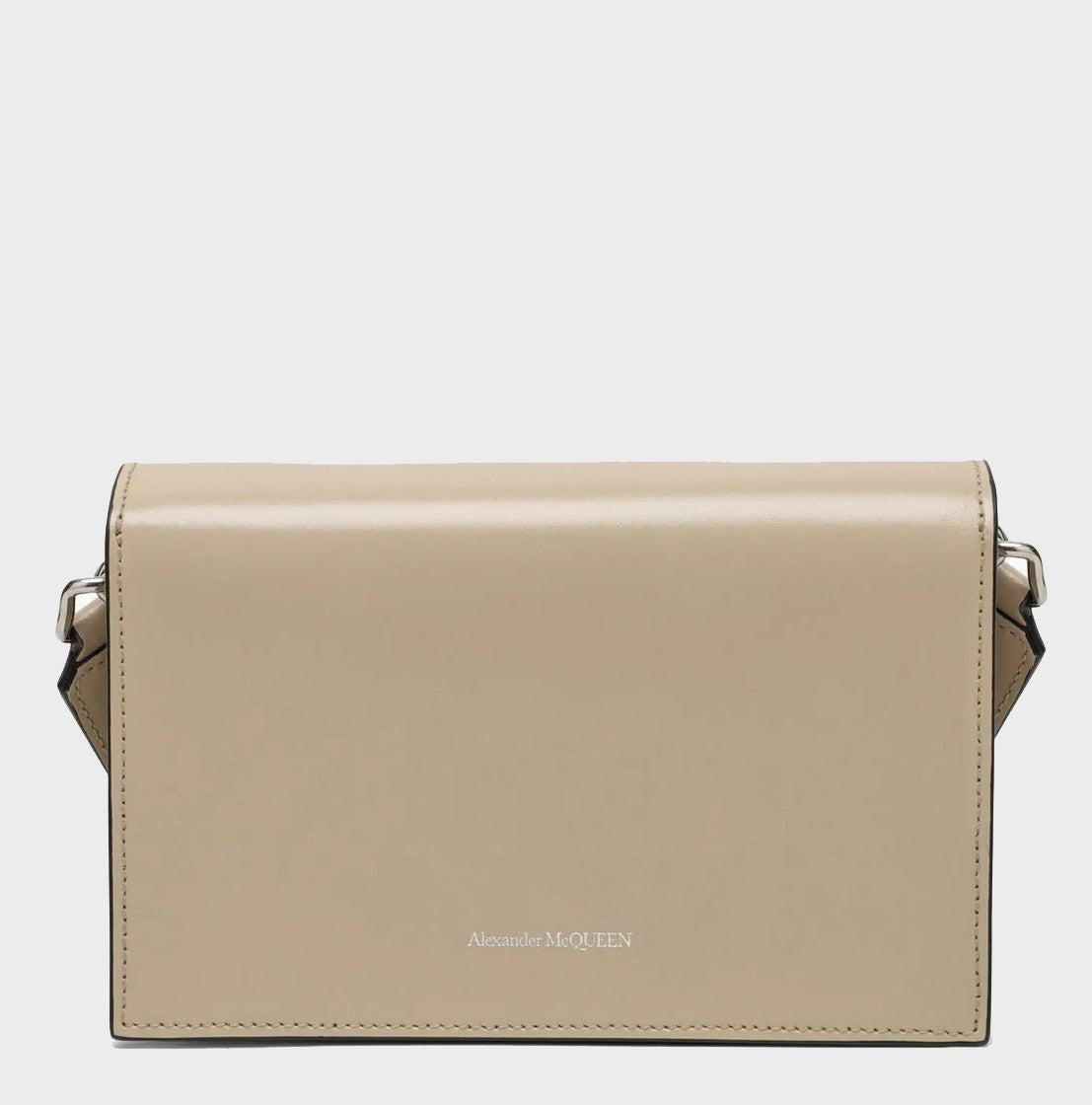 Alexander Mcqueen Structured Flap Bag With Distinctive Skull Embellishment