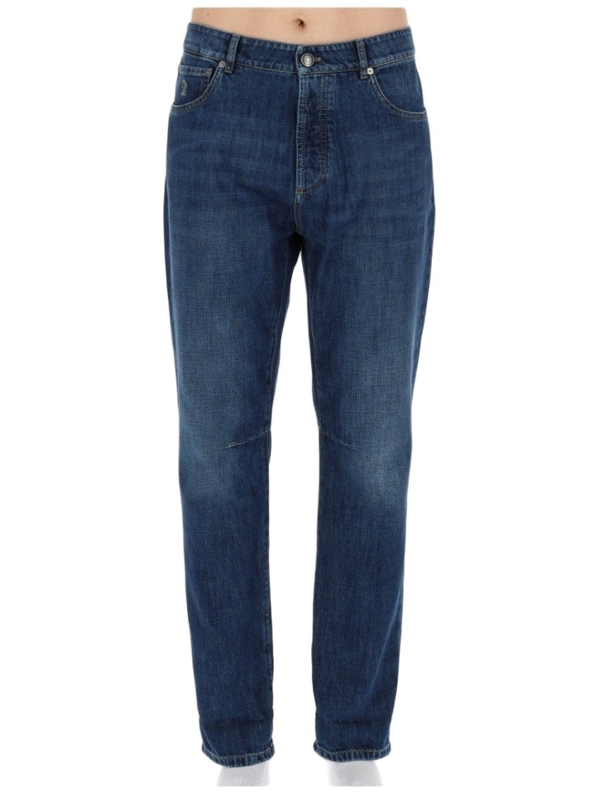 Brunello Cucinelli Straight-Leg Denim Jeans With Five-Pocket Design