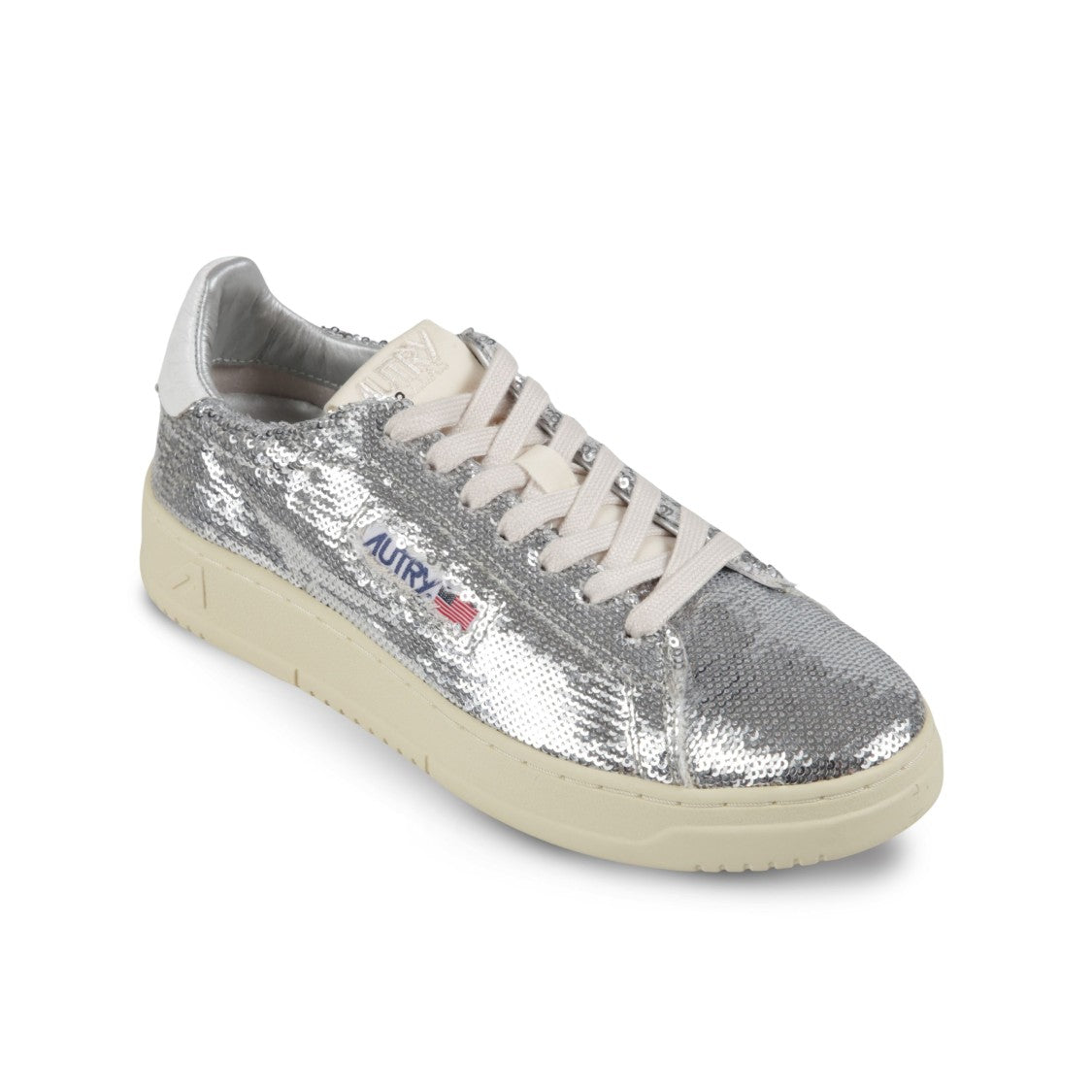 Autry Low-Top White Sneakers With Silhouette