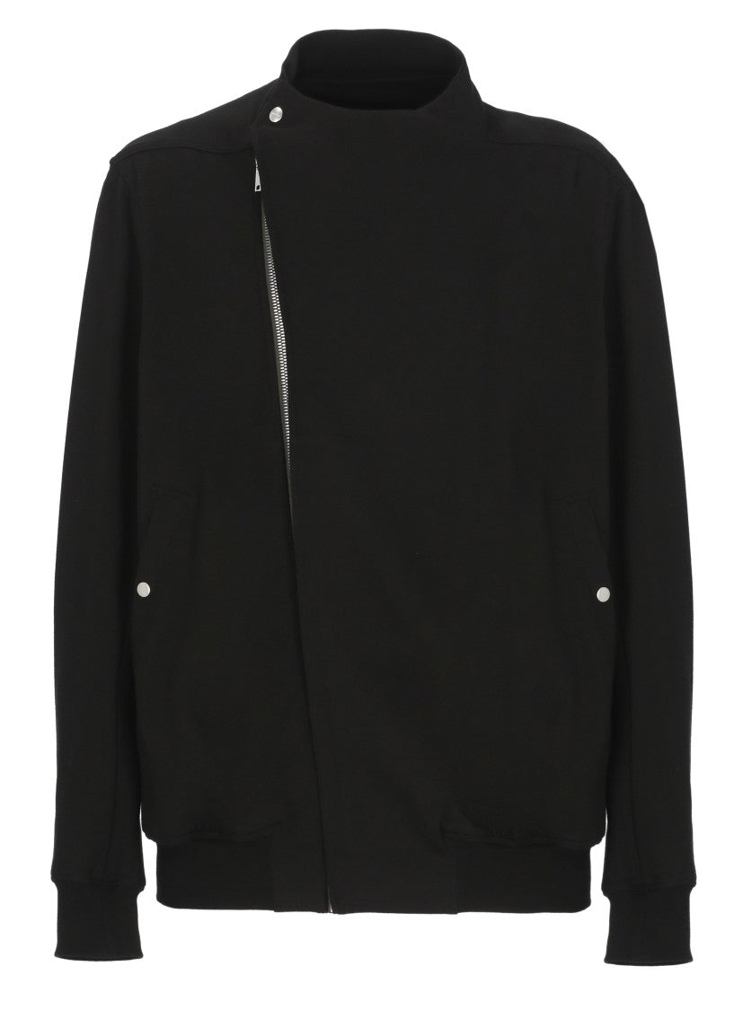 Rick Owens Black Hollywood Flight Zip Sweatshirt