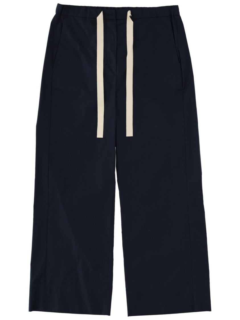 Max Mara Relaxed Wide-Leg Pants With Drawstring Waistband