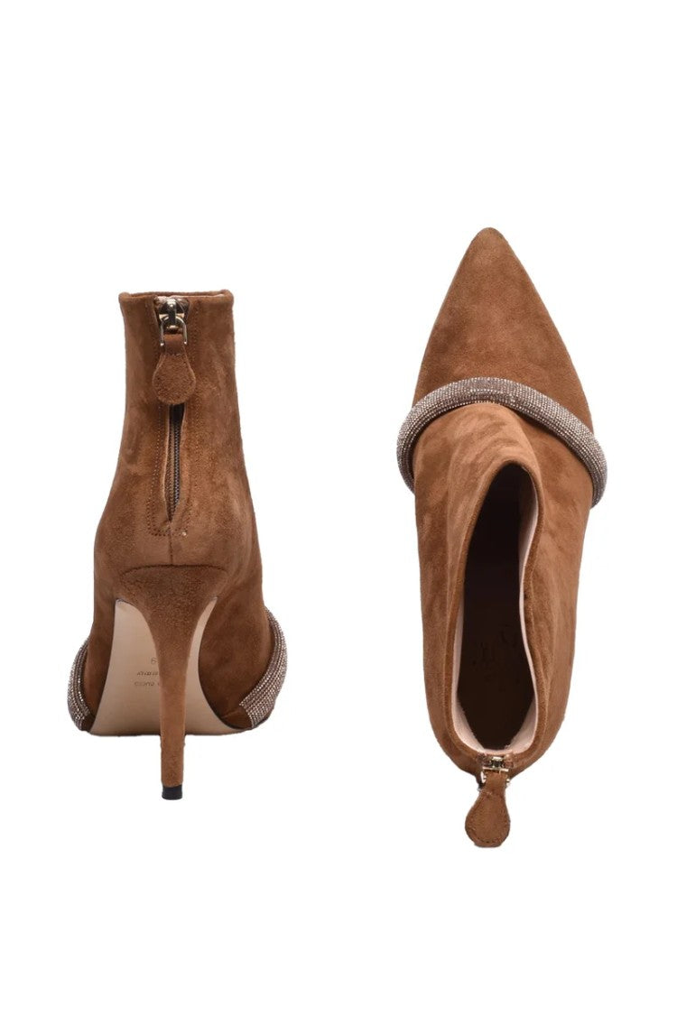 Eleventy Suede Ankle Boot - Brown