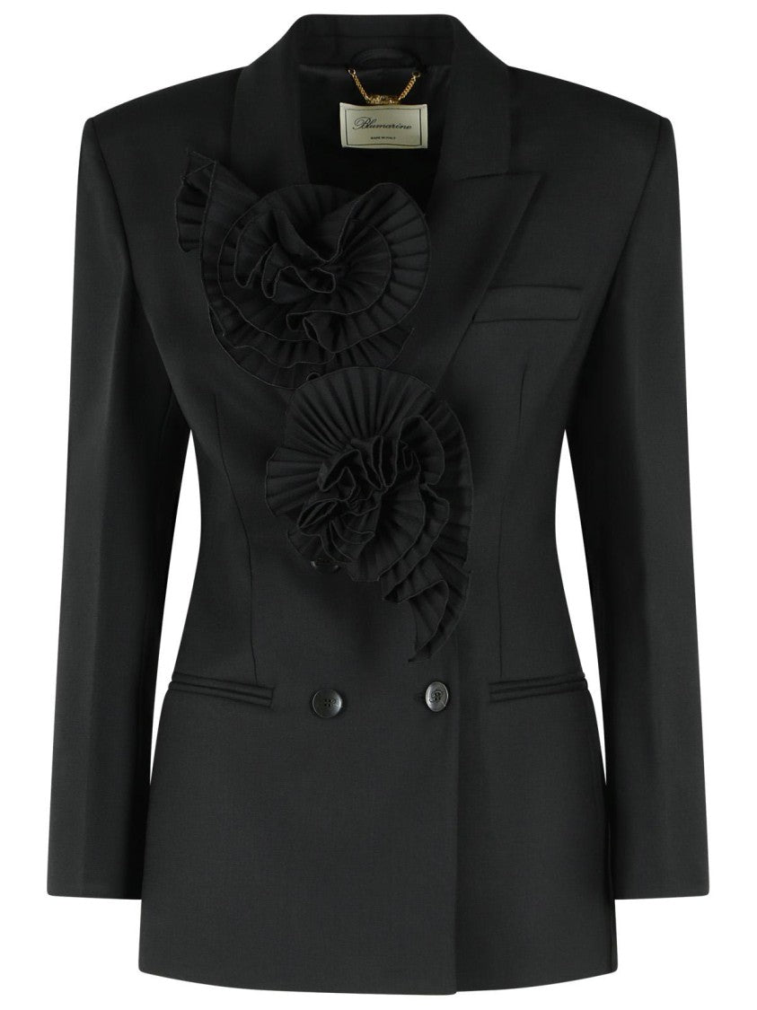 Blumarine Black Wool Blend Blazer