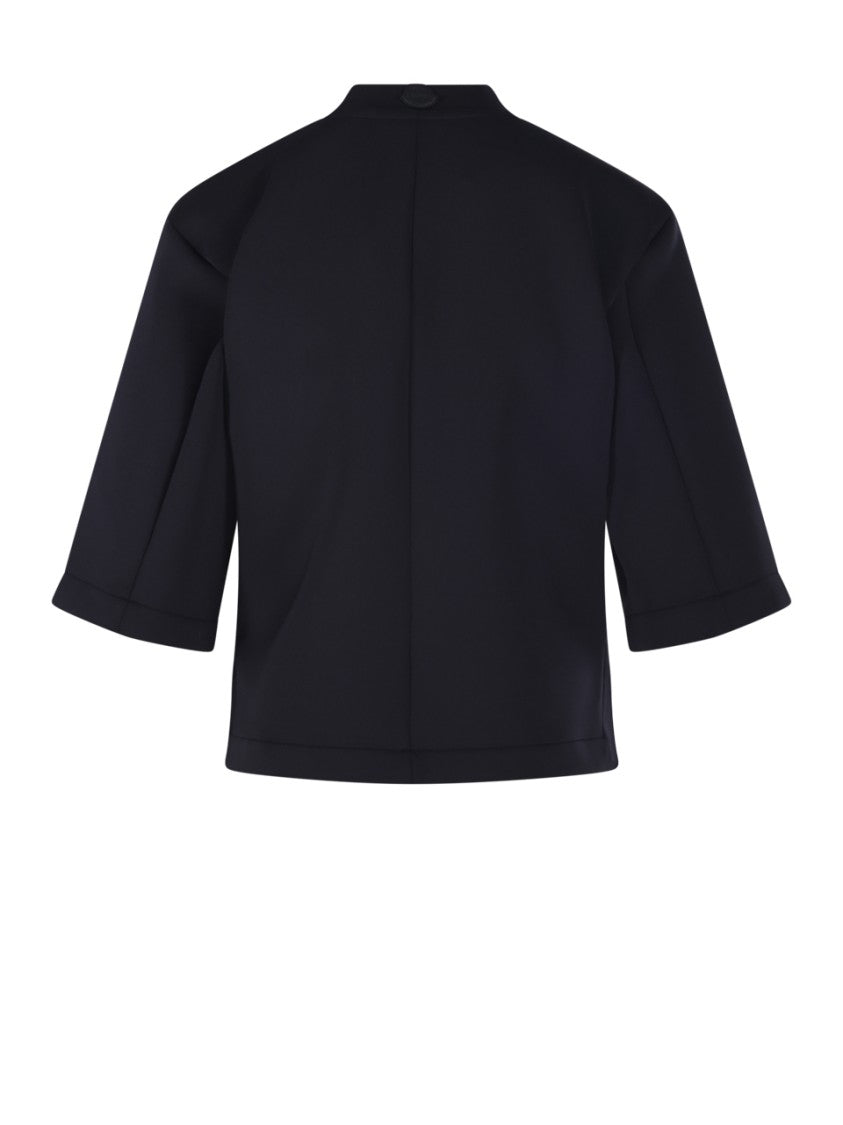 Moncler Genius X Edward Enninful Cropped Boxy T-Shirt With High Neckline