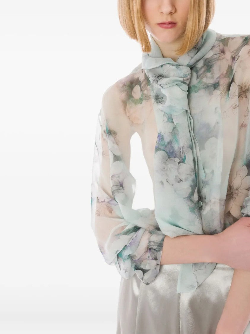 Alberta Ferretti Classic Tailored Shirt With Structured Collar