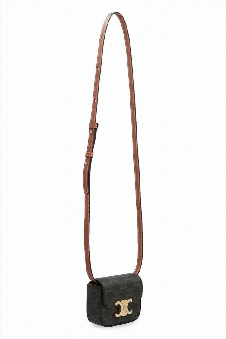 Celine Structured Rectangular Shoulder Bag With Gold-Tone Clasp