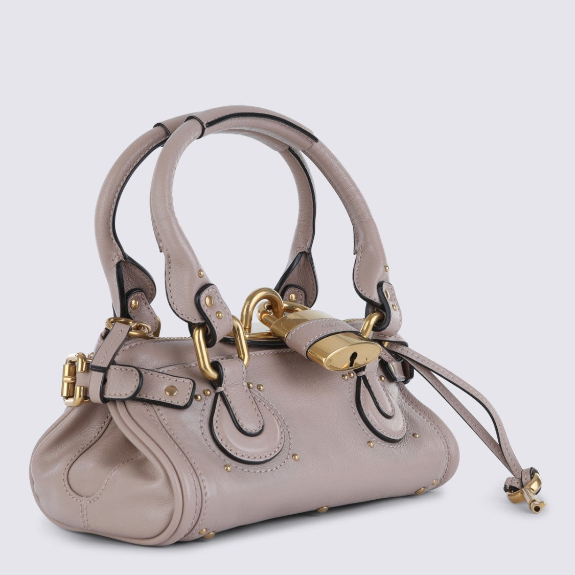 Chloé Pink Leather Paddington Top Handle Bag