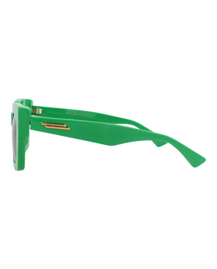 Bottega Veneta Square-Frame Recycled Acetate Sunglasses With Gold-Tone Accents