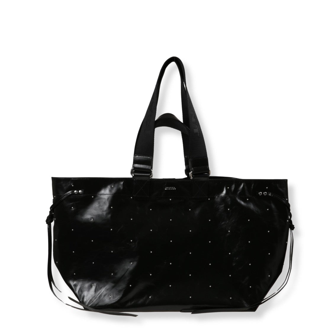 Isabel Marant Glossy Black Leather Tote