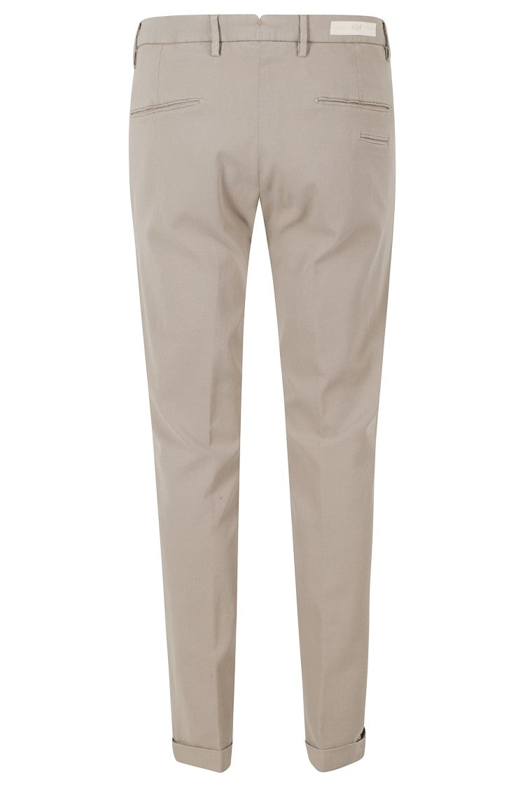 Briglia Biscuit Side Slanted Pockets Belt Loops Lyocell-Blend Pants