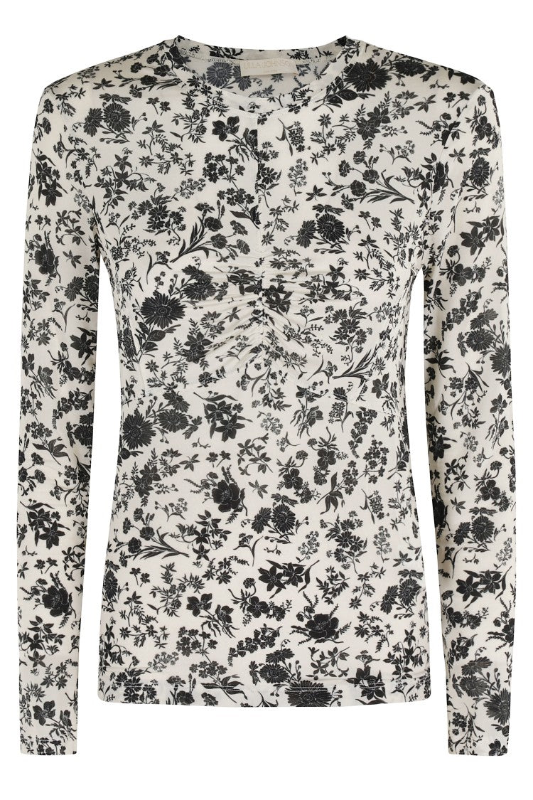 Ulla Johnson Neri Long Sleeve Ruched Top