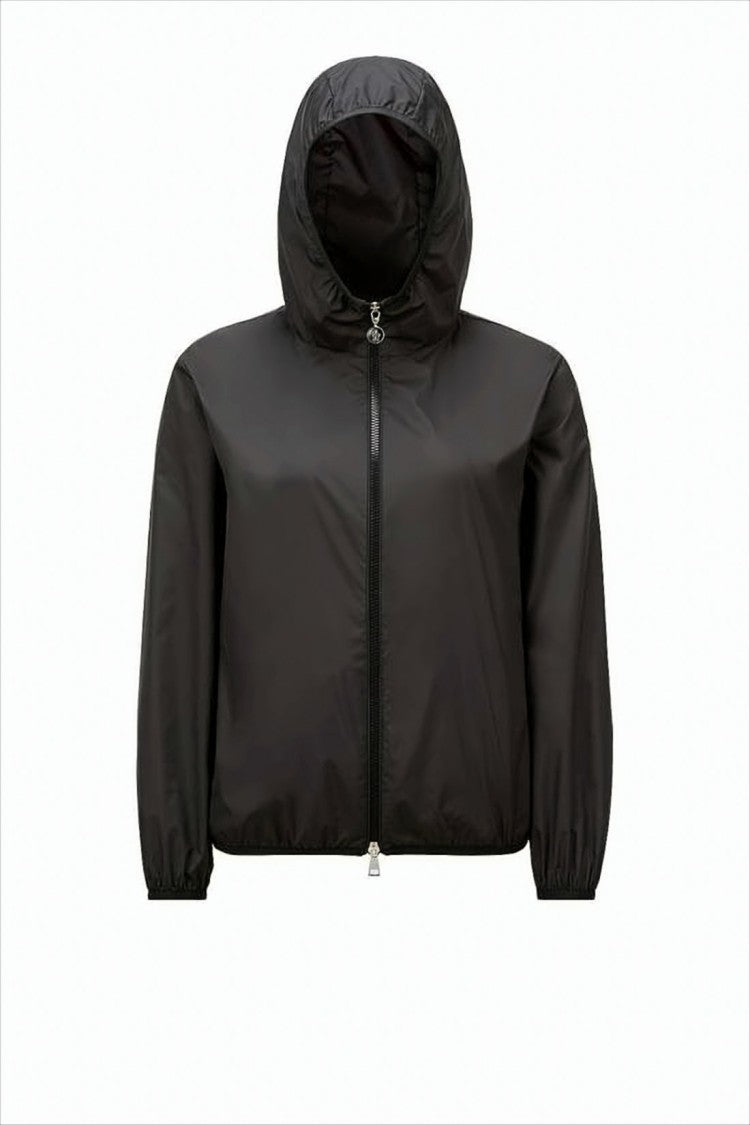 Moncler Lightweight Matte Finish Jacket With Hood And Zipper Closure