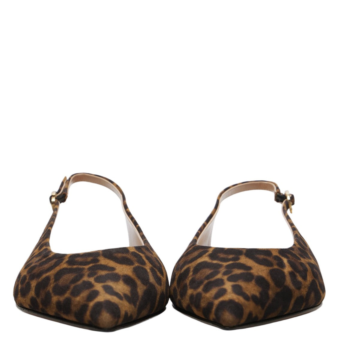 Gianvito Rossi Suede Slingback Flats