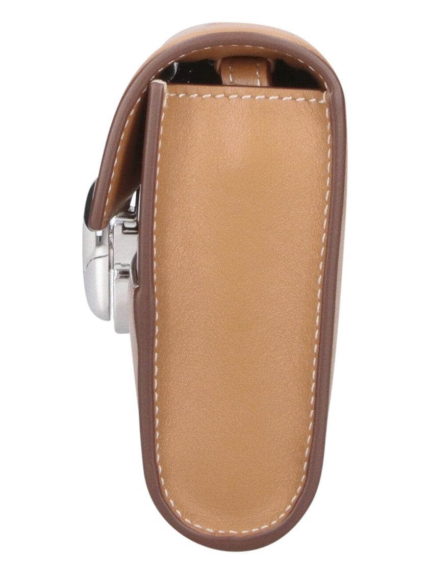 Savette Mini Rectangular Shoulder Bag In Smooth Calf Leather
