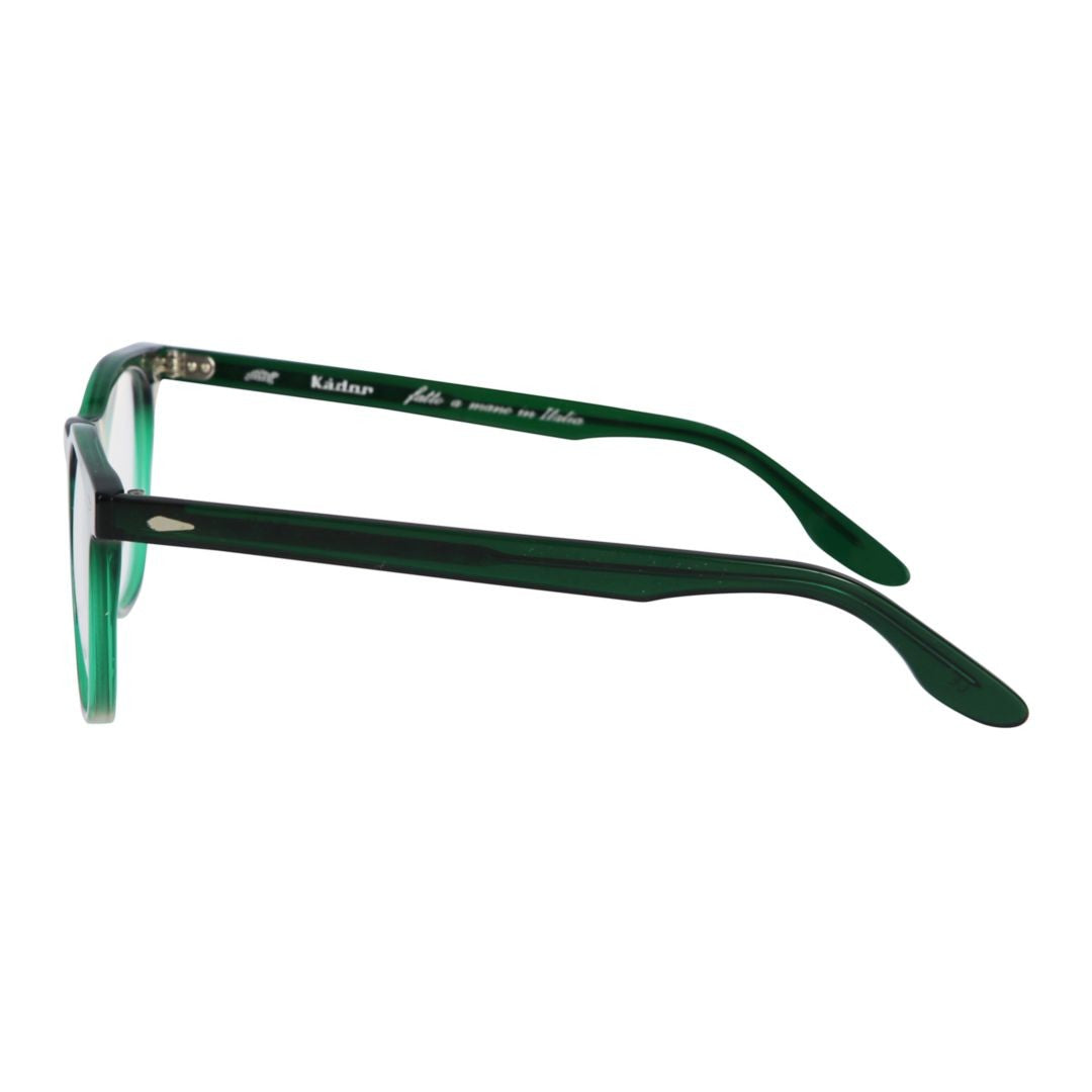 Kador Klark Translucent Green Rounded Square Kador Eyeglasses