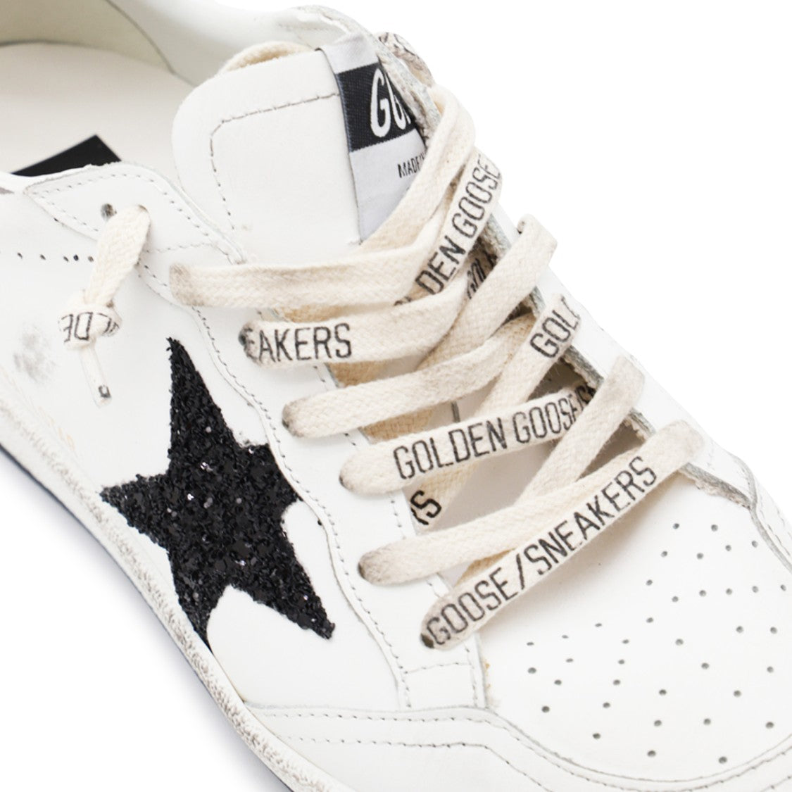 Golden Goose White Ball Star Leather Low Top Sneakers