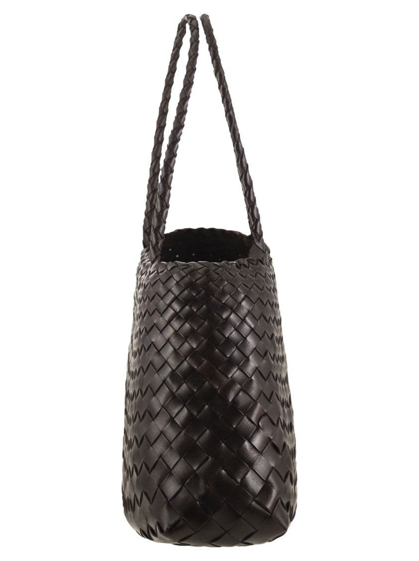 Dragon Santa Croce Big - Woven Leather Bag