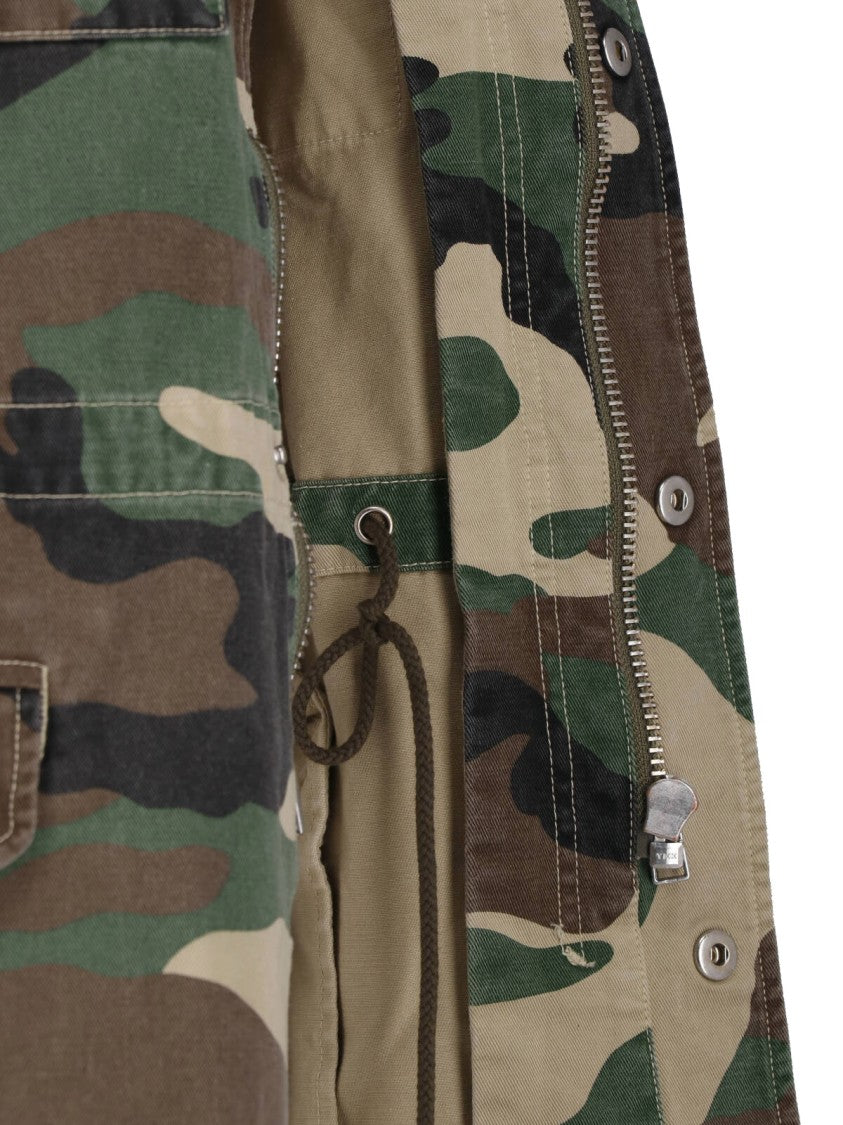 Nili Lotan Multicolor Sacha Camouflage Zip Jacket