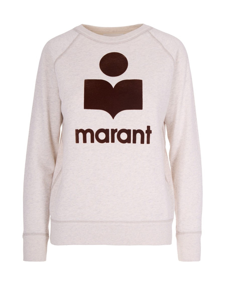 Isabel Marant Étoile Cotton Sweatshirt With Flocked Logo Detail