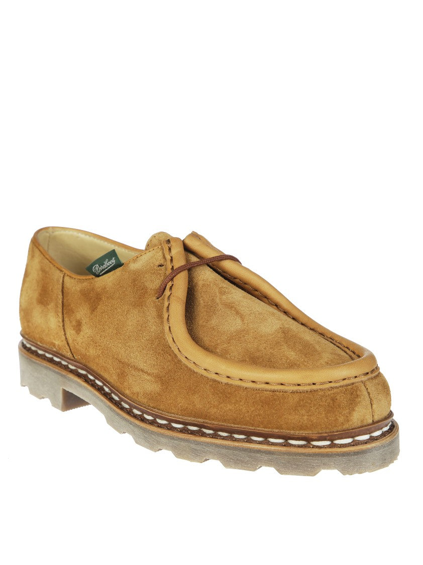 Paraboot Michael Vel Whisky Brown Suede Shoes