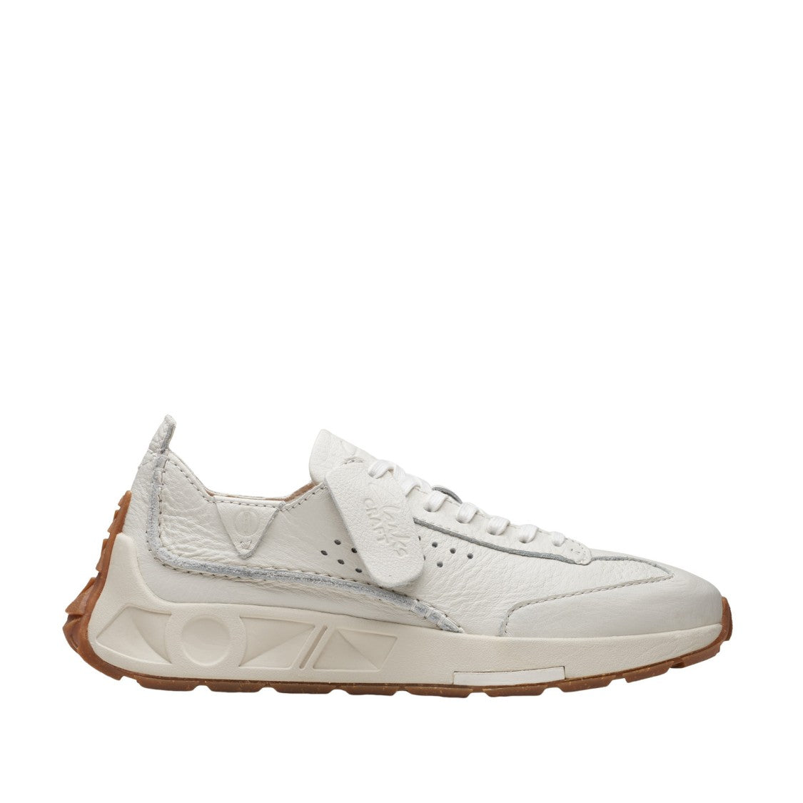 Clarks Ice White Leather Craft Speed ​​Sneakers