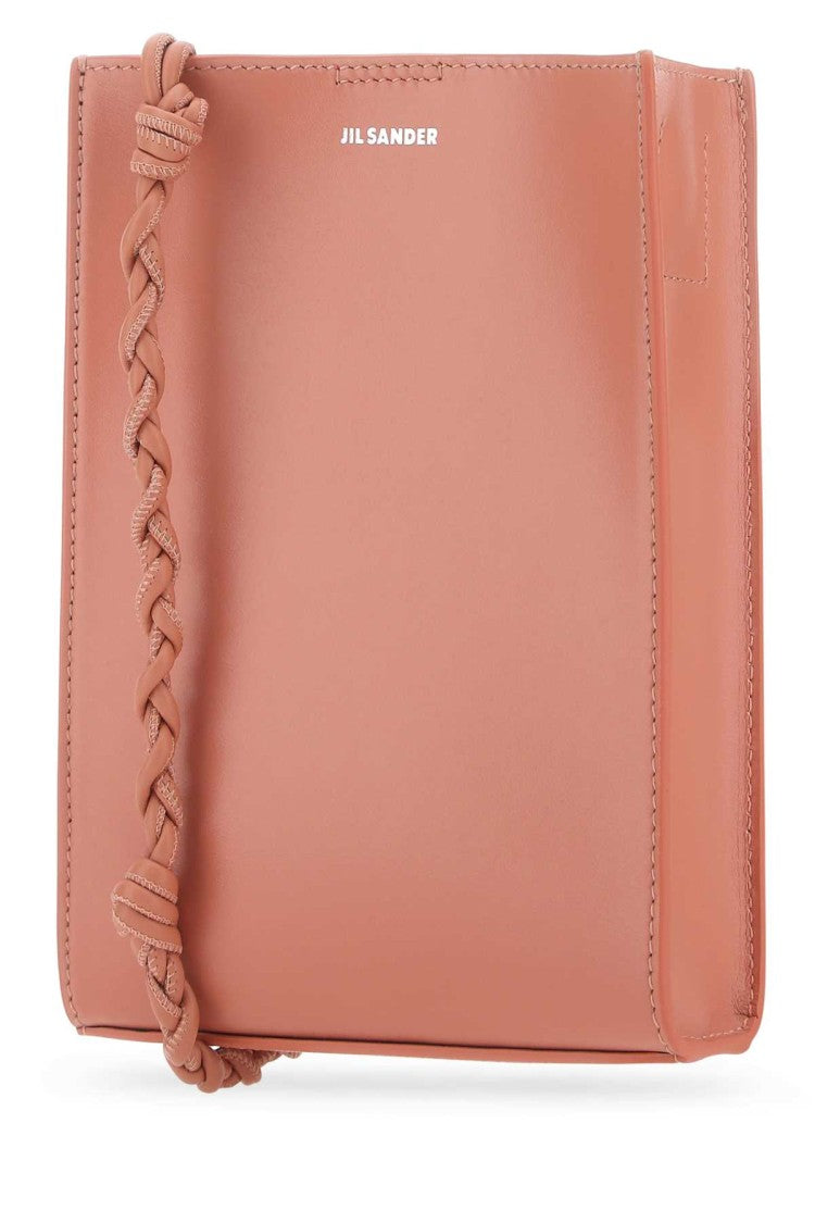 Jil Sander Pink Leather Small Tangle Shoulder Bag