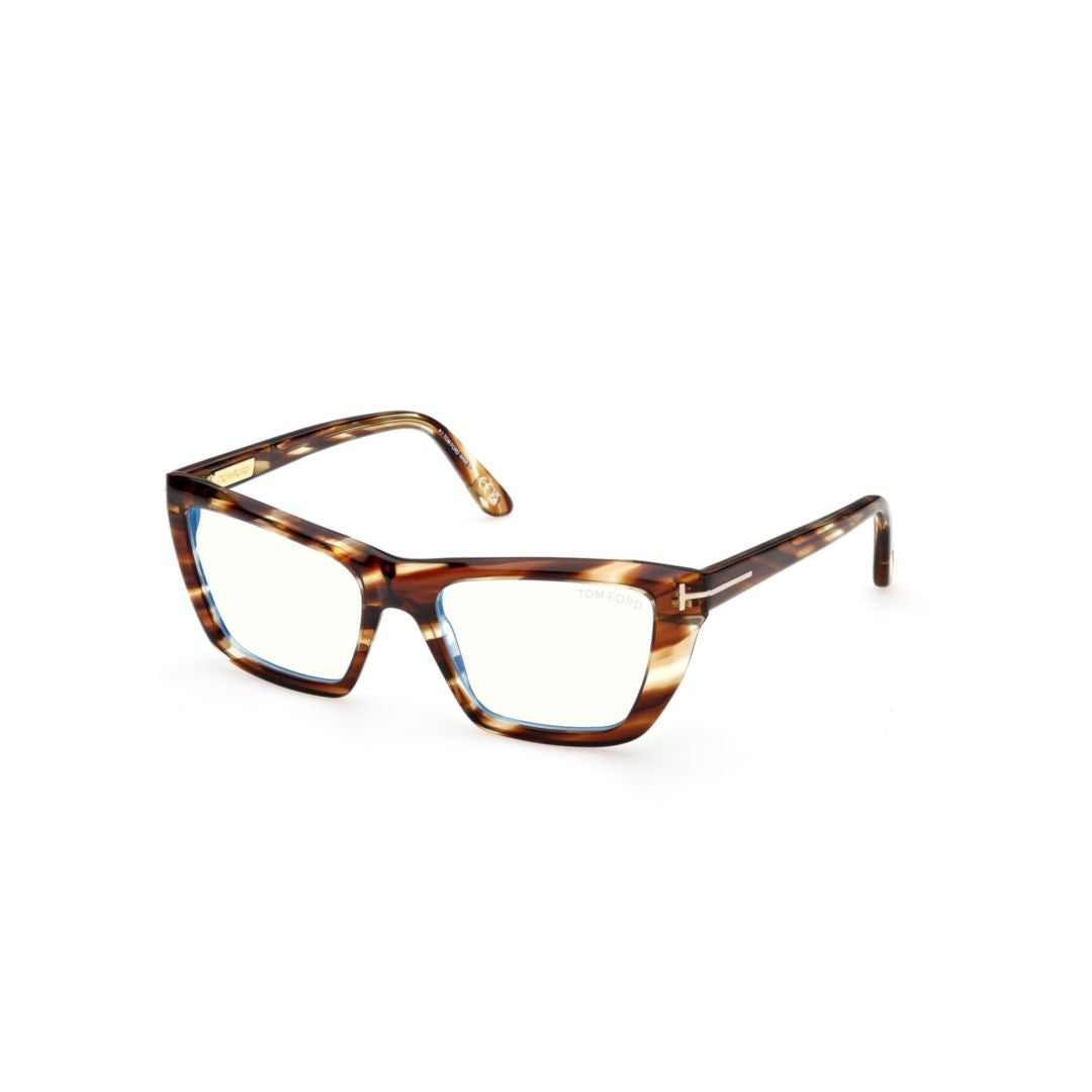 Tom Ford Ft6047-B Angular Tortoiseshell Acetate Eyeglasses