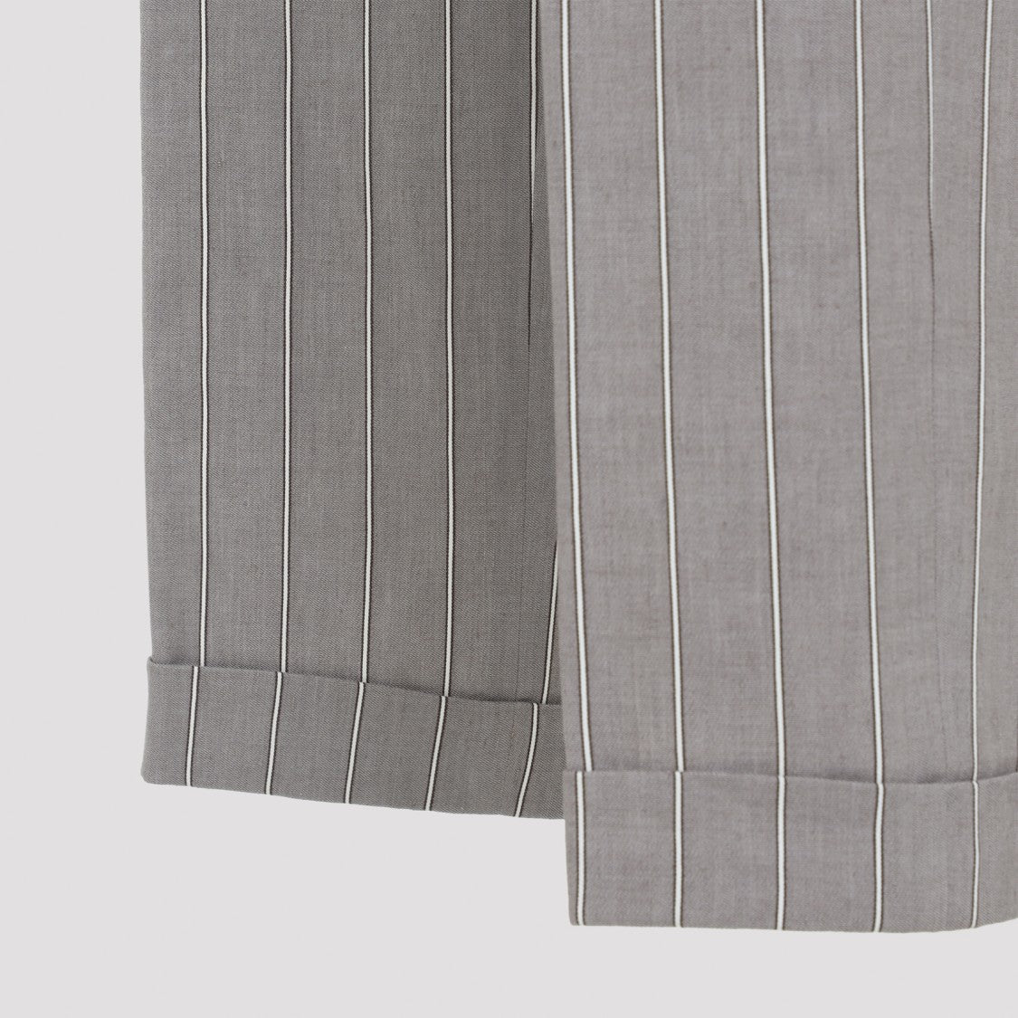 Peserico Brown Linen-Cotton Blend Trousers With Relaxed Fit