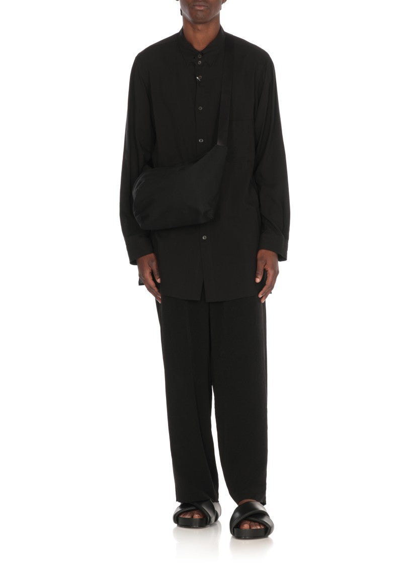 Yohji Yamamoto Black Cellulose Shirt