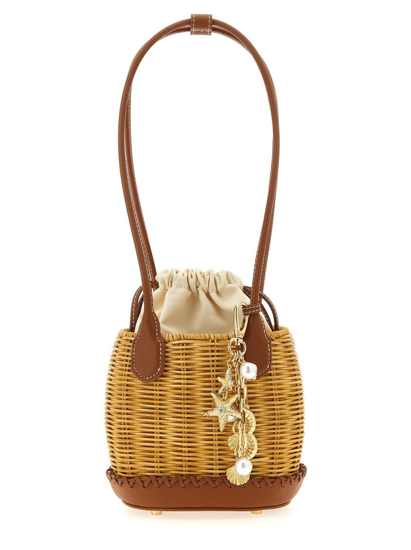 Self-Portrait 'Rattan Charm Shoulder Bag' Shoulder Bag