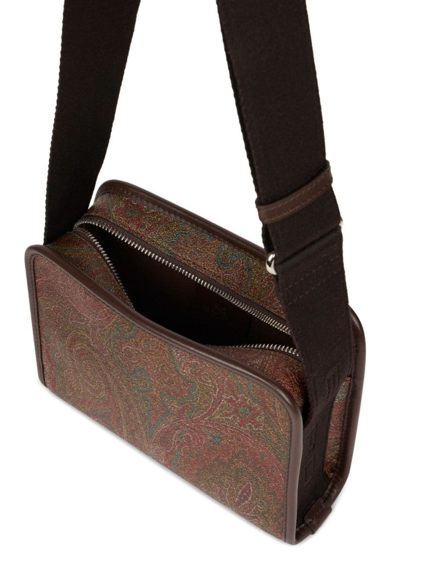 Etro Rectangular Shoulder Bag With Paisley Jacquard Cotton