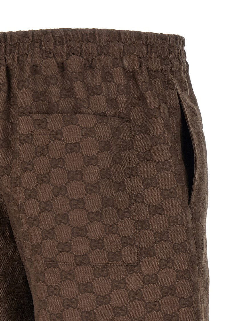 Gucci 'Gg' Canvas Bermuda Shorts