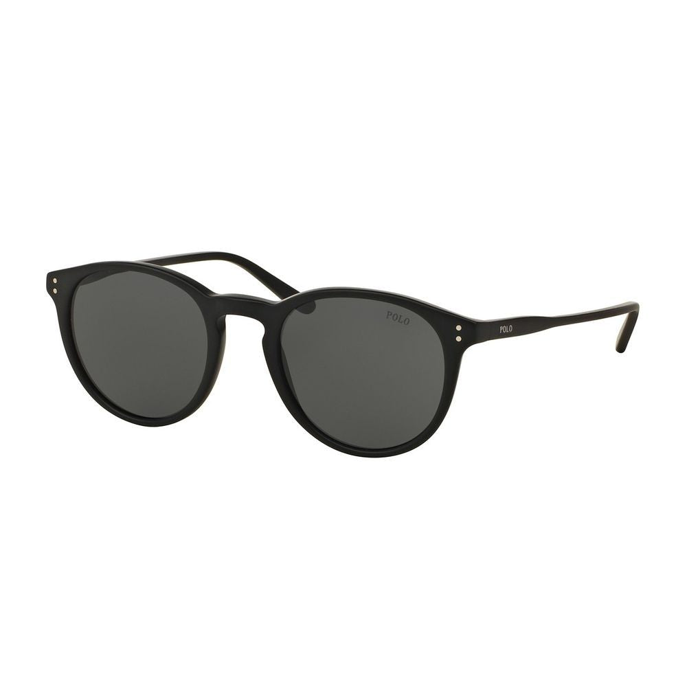 Polo Ralph Lauren Ph4110 Slightly Rounded Black Acetate Sunglasses