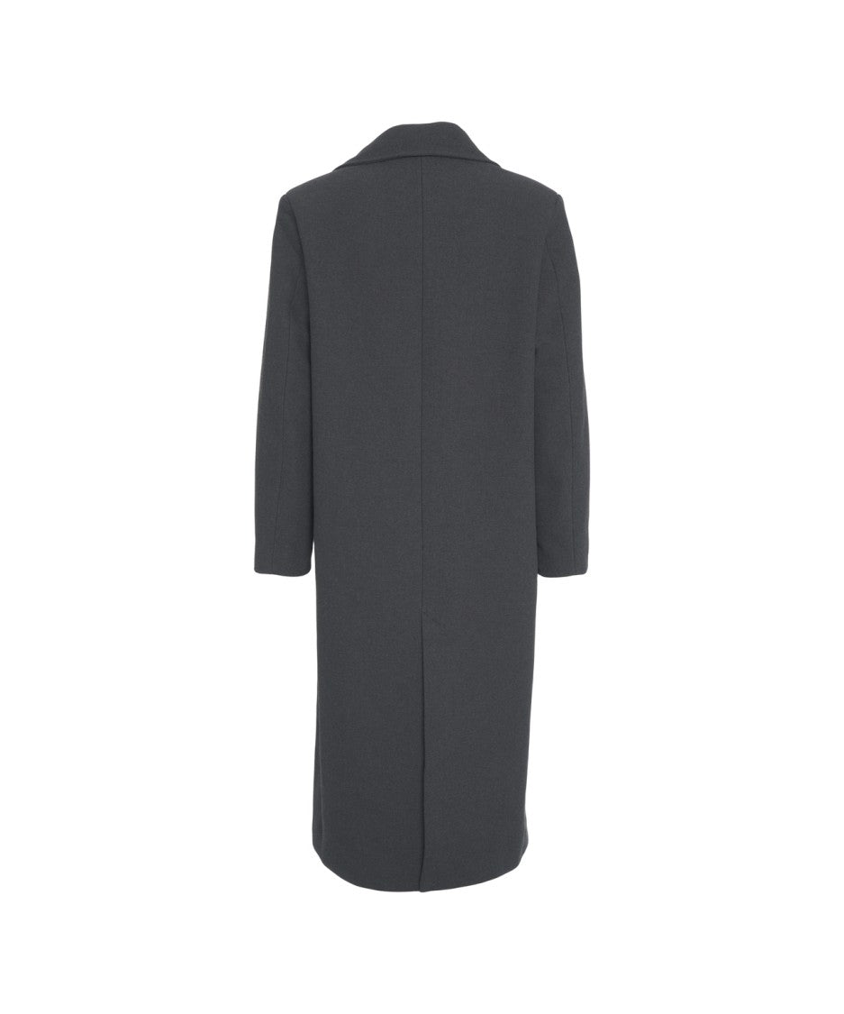 Won Hundred Gray Tailored Wool Blend Coat