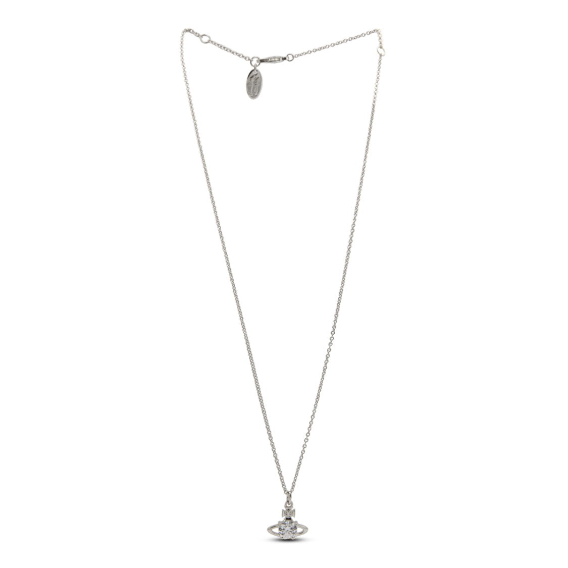 Vivienne Westwood Silver-Tone Necklace With Stylized Orb Pendant