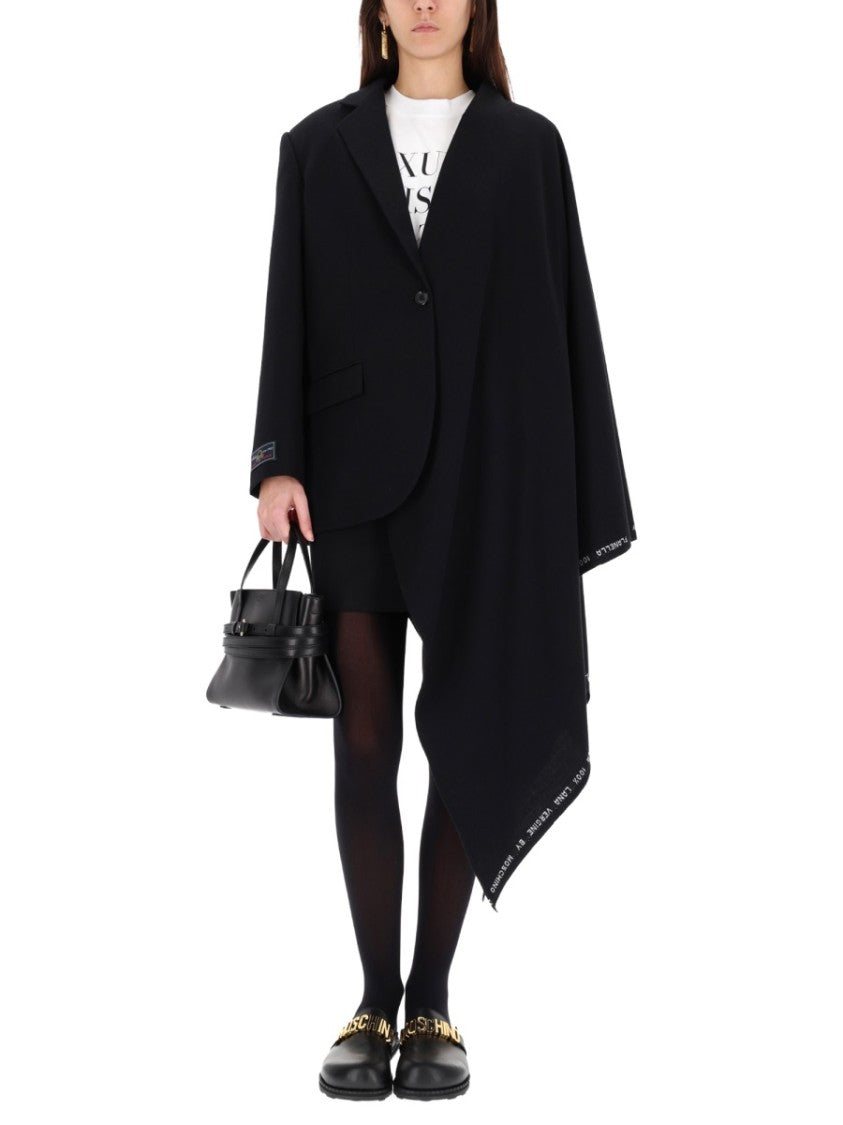 Moschino Asymmetrical Black Blazer