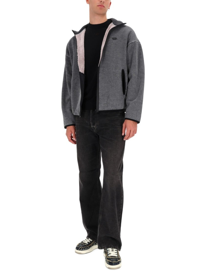 Diesel S-Baty-New Boxy High Collar Sweatshirt
