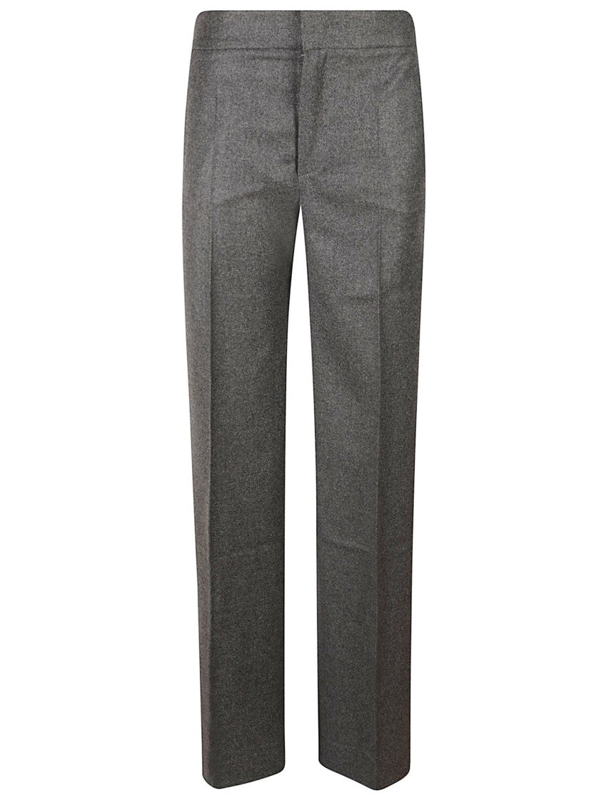 Sa Su Phi Classic Tailored Grey Trousers With Polished Texture