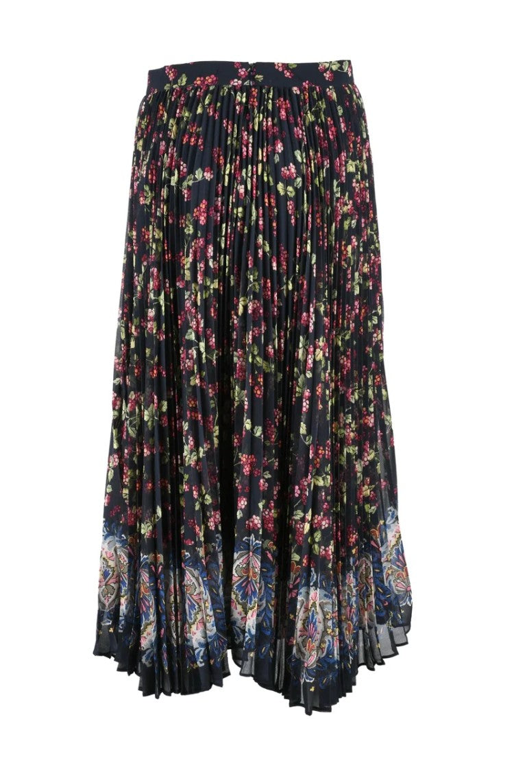 Etro Pleated Maxi Skirt - Black