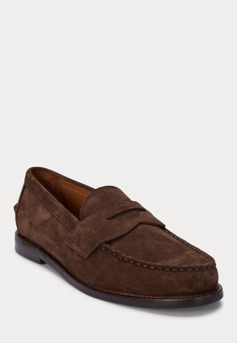 Polo Ralph Lauren Penny Strap Brown Suede Loafers