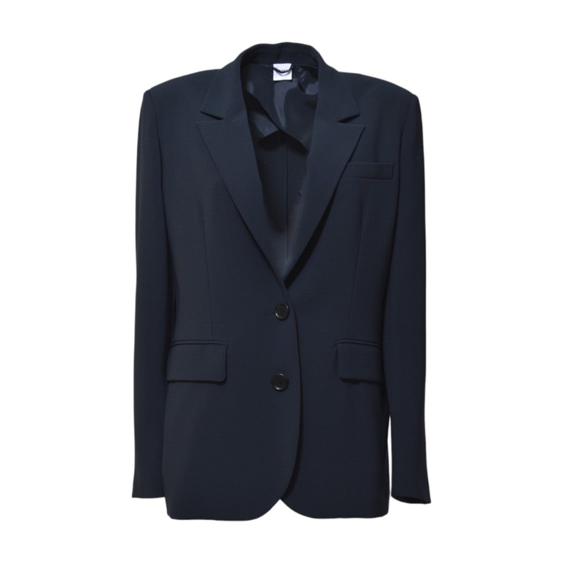 Aspesi Single Breasted Jacket In Midnight Blue Cady