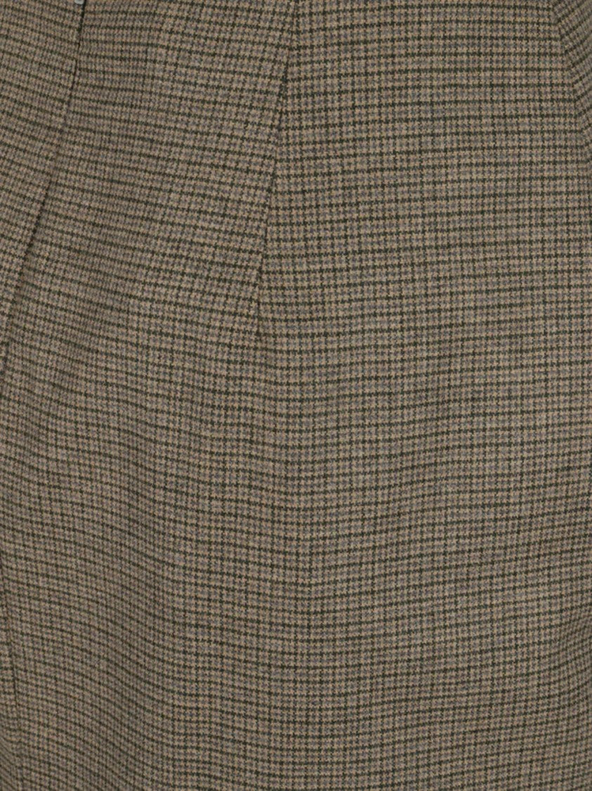 Pinko Tailored Midi Skirt With Subtle Check Pattern