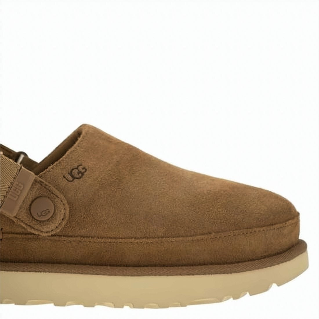 Ugg Closed-Toe Suede Sandals With Slingback Strap