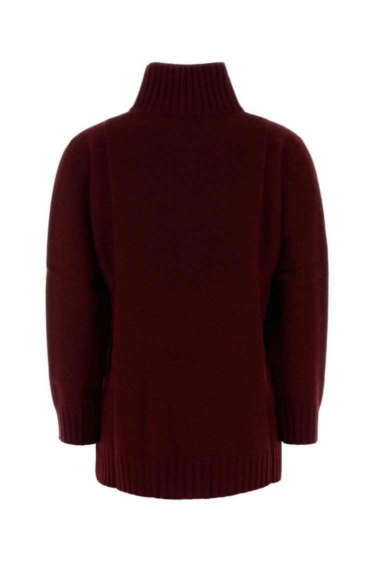 Max Mara Textured Knit Sweater Collection With Ribbed Details