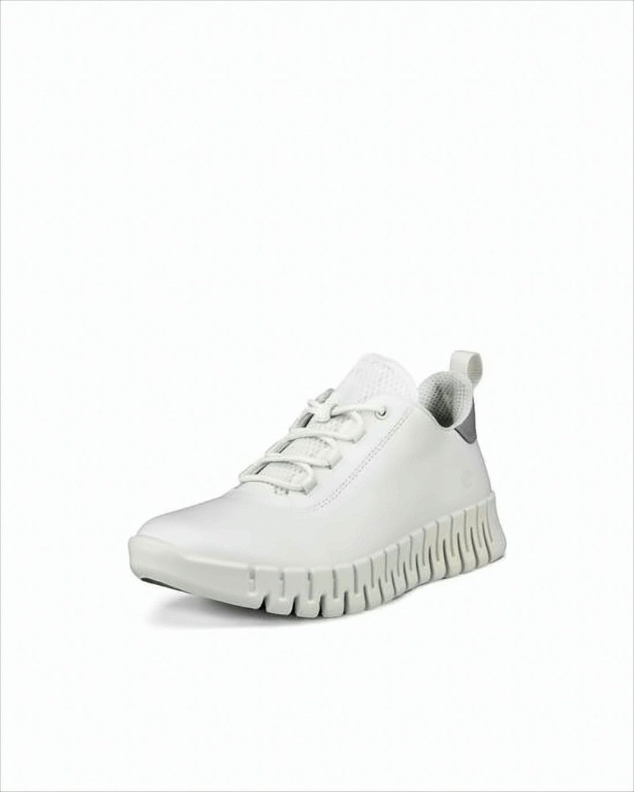 Ecco Minimalist White Sneakers With Smooth Leather Upper