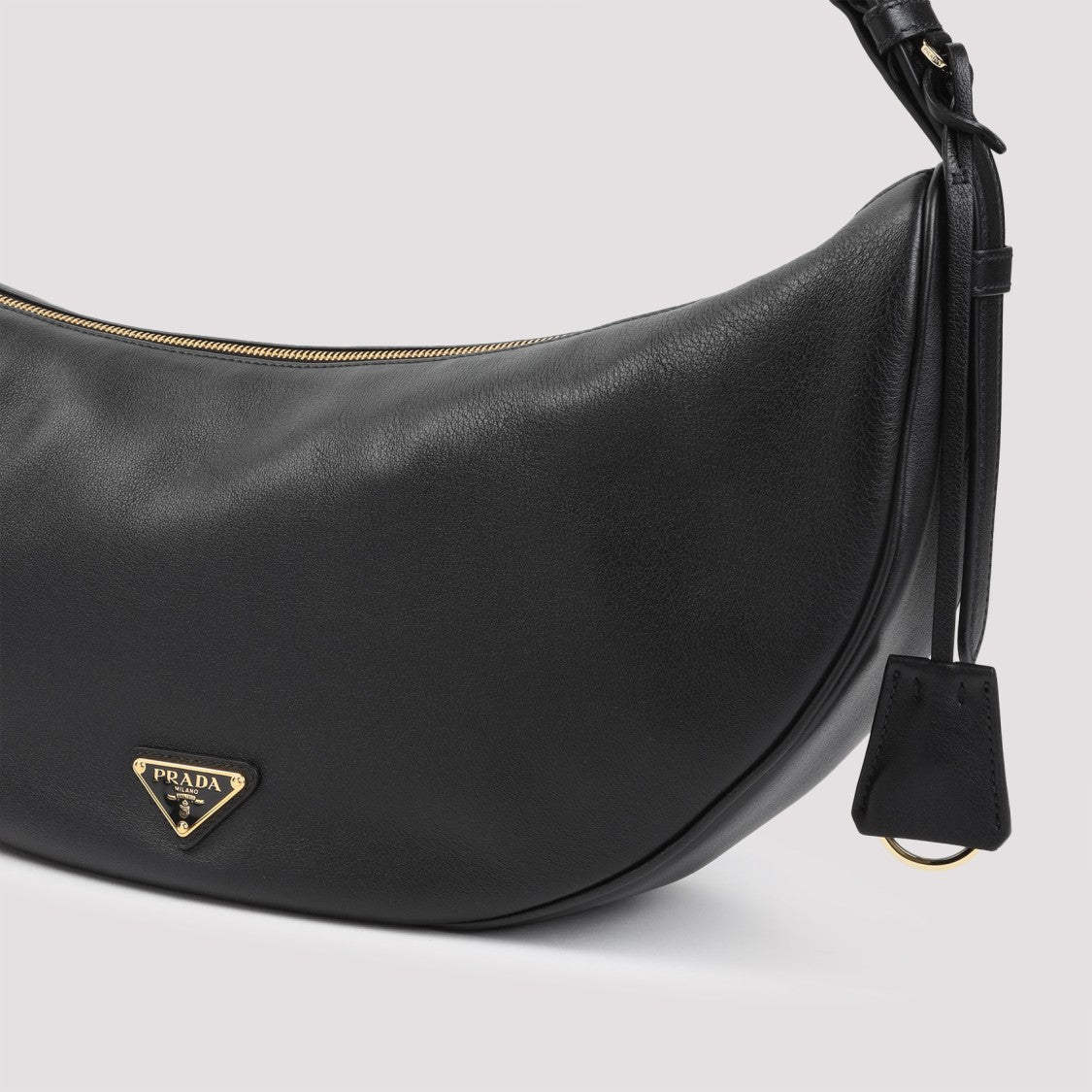 Prada Black Calf Leather Sacca Handbag
