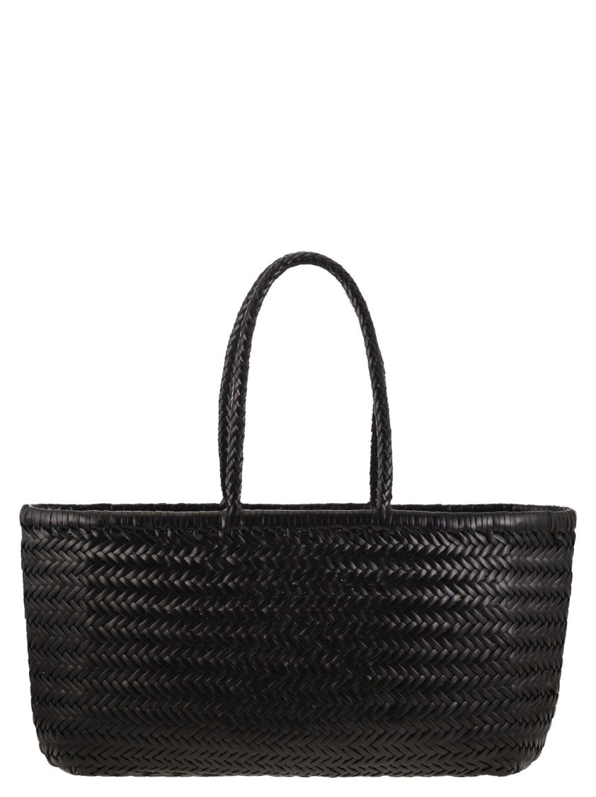 Dragon Bamboo Triple Jump Big - Woven Leather Bag